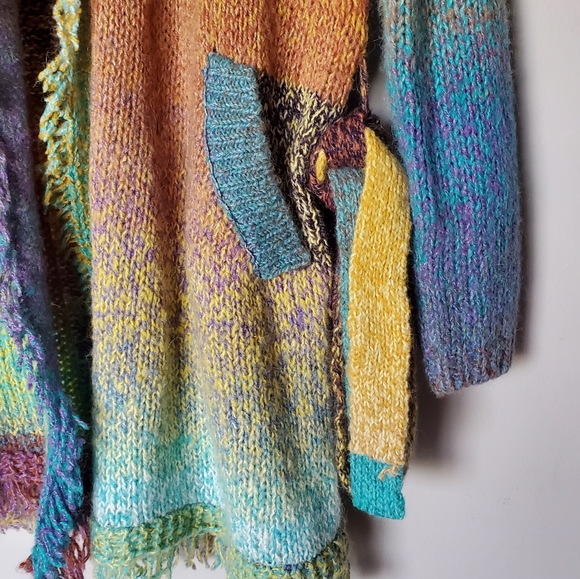 Natalia Fringed Cardigan Greylin by Anthropologie Size S - Picture 10 of 13